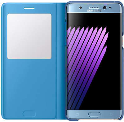 Чехол-книжка Samsung для Samsung Galaxy Note 7 S-View, синий (EF-CN930PLEGRU)
