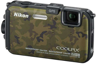 Цифровая фотокамера Nikon COOLPIX AW100 камуфляж