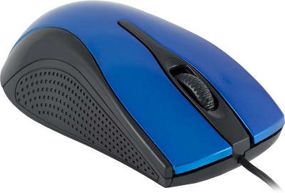 Мышь USB Oklick 215M 800 dpi, чёрная/синяя
