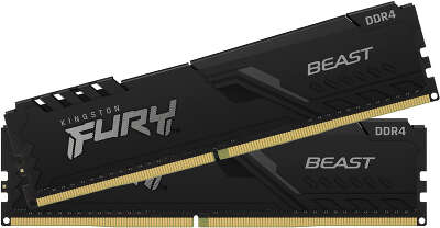 Набор памяти DDR4 DIMM 2*16384Mb DDR2666 Kingston FURY Beast Black (KF426C16BB1K2/32)
