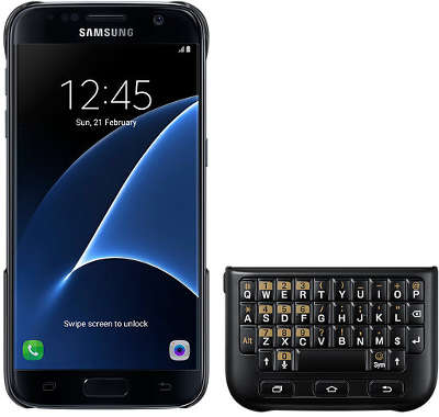 Чехол-клавиатура Samsung Galaxy S7, черный (EJ-CG930UBEGRU)