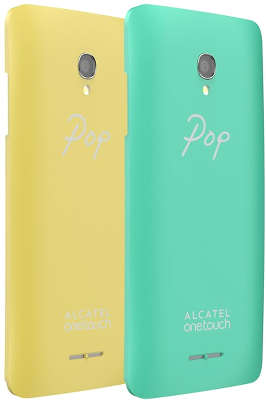 Смартфон Alcatel POP STAR OT5070D Dual Sim, UV White, Yellow/Green