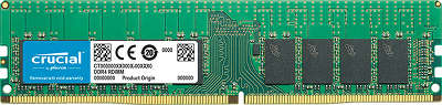 Модуль памяти DDR4 Crucial DRAM 16GB 2400 MT/s (PC4-19200) CL17 DR x4 ECC Registered 1.2V [CT16G4RFD424A]