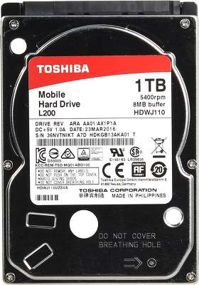 Жесткий диск Toshiba SATA-II 1Tb HDWJ110EZSTA L200 (5400rpm) 8Mb 2.5"