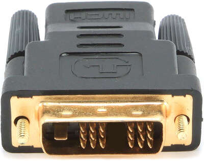 Переходник HDMI-DVI Gembird, 19F,19M, золотые разъемы, пакет