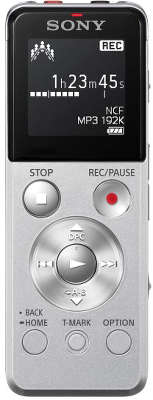 Цифровой диктофон Sony ICD-UX543 4 Гб, серебристый