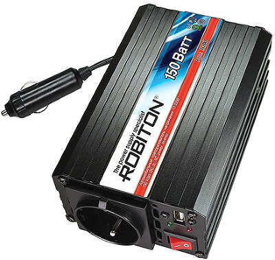 Автомобильный адаптер 12/220 В (инвертор) Robiton R200 150W USB