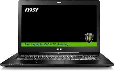 Ноутбук MSI WS72 17.3" FHD i7-6700HQ/16/1000+128SSD/noDVD/Quadro M1000M 2G/Cam/BT/WiFi/black/W10Pro