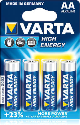 Комплект элементов питания AA VARTA HIGH ENERGY/Longlife (4 шт в блистере)
