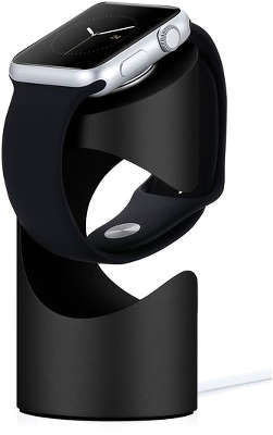 Алюминиевая подставка Just Mobile TimeStand для Apple Watch, чёрная [ST-180BK]