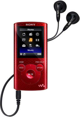 Цифровой аудиоплеер Sony NWZ-E383 4 Гб, красный