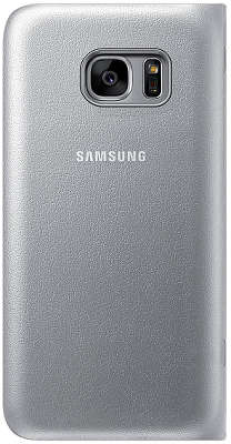 Чехол-книжка Samsung для Samsung Galaxy S7 LED View Cover серебристый (EF-NG930PSEGRU)