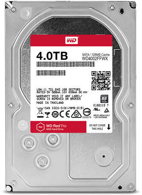 Жесткий диск WD SATA-III 4Tb WD4002FFWX Red Pro (7200rpm) 128Mb 3.5"