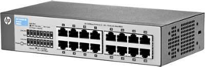 Коммутатор HP (J9662A) V1410-16, 16-ports 10/100Base-Tx, liftime warranty