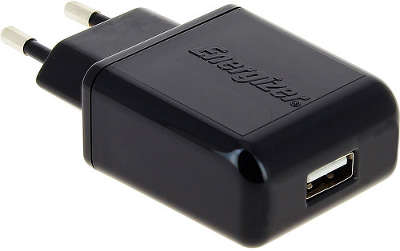 Зарядное устройство Energizer Classic, 1 USB, 1A, EURO 220v, чёрное [ACA1AEUCBK3]