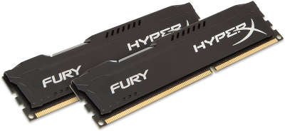 Набор памяти DDR-III DIMM 2*8192Mb DDR1600 Kingston HyperX Fury Black [HX316C10FBK2/16]