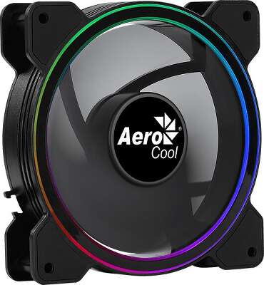 Вентилятор AeroCool Saturn 12 FRGB, 120мм, 1000rpm, 19.6 дБ, 3-pin+4-pin Molex, 1шт, FRGB