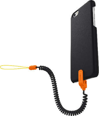 Чехол с фиксатором от падений для iPhone 6/6S Kenu Highline, чёрный/оранжевый [HL6-OR-NA]
