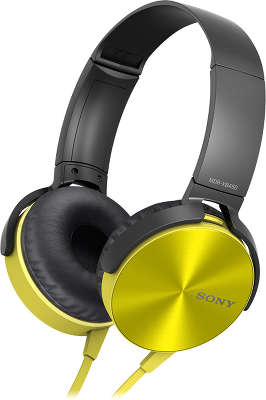 Гарнитура Sony MDR-XB450AP, жёлтая