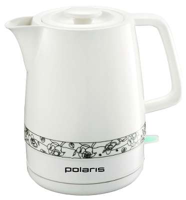 Чайник Polaris PWK 1731CC 1.7л. белый/рисунок (корпус: керамика)