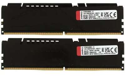 Набор памяти DDR5 DIMM Гб DDR6000 Kingston FURY Beast Black (KF560C40BBK2-16)