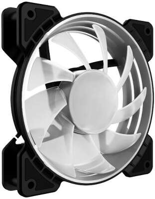 Вентилятор Powercase M6-12-LED, 120 мм, 1100rpm, 20 дБ, 4-pin Molex, 1шт, разноцветный