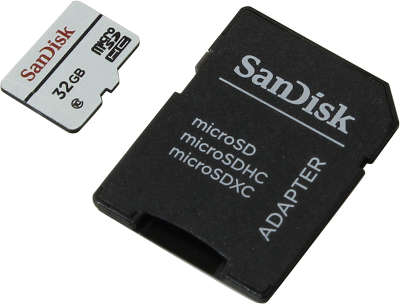 Карта памяти 32 Гб Micro SDHC SanDisk High Endurance Video Monitoring Card Сlass10 UHS-I U3 [SDSDQQ-032G-G46A]