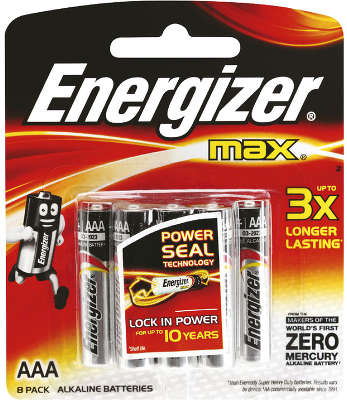 Комплект элементов питания AAA Energizer Maximum (8 шт в блистере)