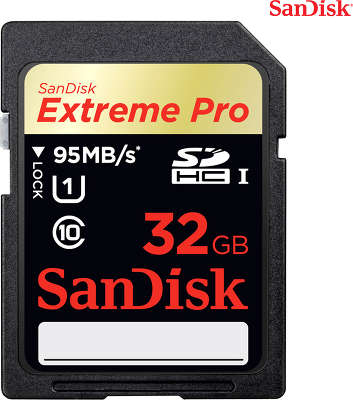 Карта памяти 32 Гб SDHC SanDisk Extreme Pro Class 10 UHS-I [SDSDXPA-032G-X46]