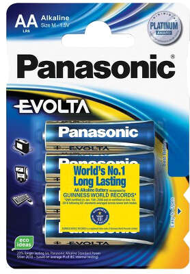 Комплект элементов питания AA Panasonic EVOLTA (4 шт в блистере)