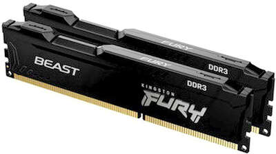 Набор памяти DDR-III DIMM 2x8Gb DDR1866 Kingston FURY Beast Black (KF318C10BBK2/16)