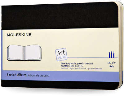 Блокнот Moleskine "Cahier" Pocket, для рисунков, чёрный