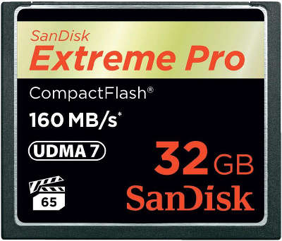 Карта памяти 32 Гб Compact Flash SanDisk Extreme Pro 160MB/s [SDCFXPS-032G-X46]