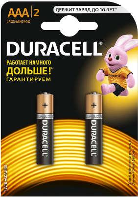 Комплект элементов питания AAA Duracell BASIC 2*6 (2 шт. в блистере)