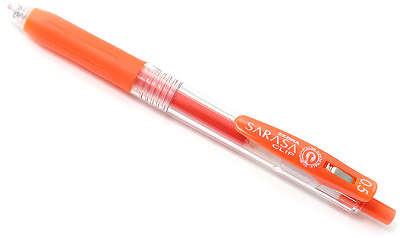 Ручка гелевая автоматическая SARASA CLIP (0,5), красно-оранжевая