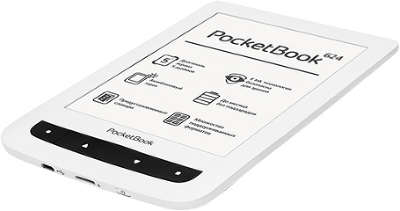 Электронная книга 6" PocketBook 624, WiFi, белая