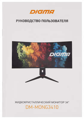 Монитор 34" Digma Gaming DM-MONG3410 VA 3440x1440 HDMI, DP, USB-Hub