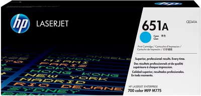 Картридж HP CE341A 651A голубой (16000 стр.)
