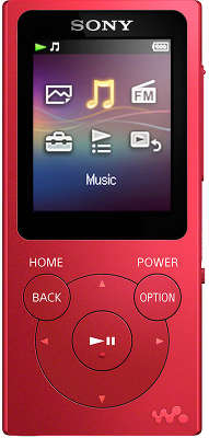 Цифровой аудиоплеер Sony NW-E394 8 Гб, красный