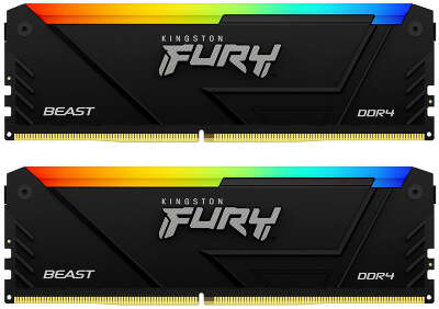 Набор памяти DDR4 DIMM 2x8Gb DDR3600 Kingston FURY Beast Black RGB XMP (KF436C17BB2AK2/16)