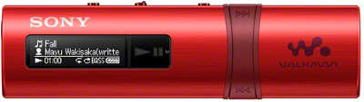 Цифровой аудиоплеер Sony NWZ-B183 4 Гб, красный