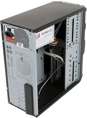Корпус 3Cott 3C-ATX110GR "Gladiator" для игрового компьютера, ATX, блок питания 500 Вт, выходы USB 2.0x2, ауди