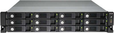 Сетевое хранилище QNAP TVS-1271U-RP-i5-16G 8 отсеков для HDD, стоечное исполнение, два блока питания. Четырехъ