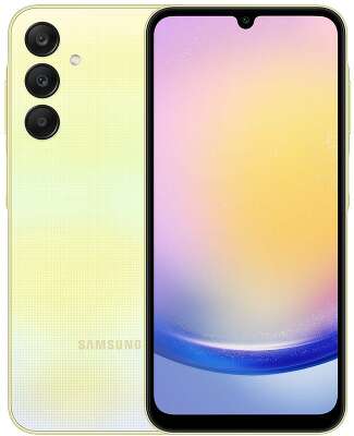 Смартфон Samsung Galaxy A25 5G, Exynos 1280, 6Gb RAM, 128Gb, желтый (SM-A256EZYDSKZ)