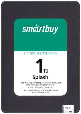 Твердотельный накопитель SATA3 1Tb [SBSSD-001TT-MX902-25S3] (SSD) SmartBuy Splash (2019)