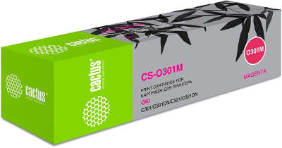 Тонер-картридж Cactus CS-O301M для OKI C301/321 пурпурный (1500 страниц)