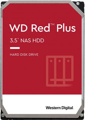 Жесткий диск SATA3 10Tb [WD101EFBX] (HDD) Western Digital Red Plus, 7200rpm, 256Mb