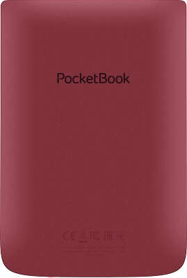 Электронная книга 6" PocketBook 628 Touch Lux 5 Ink, WiFi, красная [PB628-R-WW]