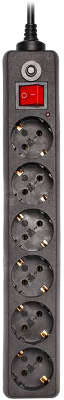 Фильтр питания Buro 600SH-3-B 3м (6 розеток) черный