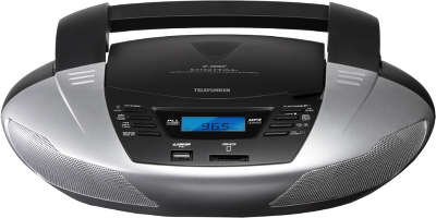 Аудиомагнитола Telefunken TF-CSRP3480 серебристый 6Вт/CD/MP3/FM(dig)/USB/SD/MMC